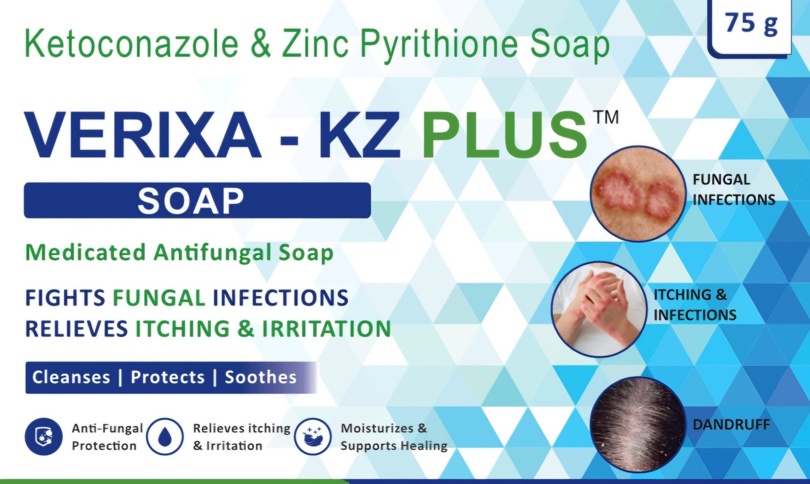VERIXA - KZ Plus soap 75 Gm